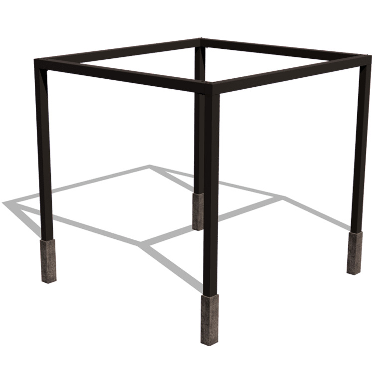 Pergola z oceli - Čtverec - 324 x 300 x 230 cm