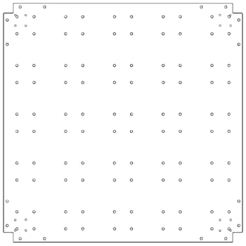 Pozinkovaná ocelová základová deska - 100 x 100 cm