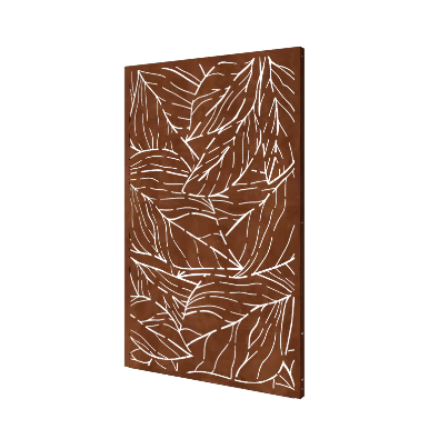 Panel z cortenu - Listy 1 - 120 x 6 x 190 cm
